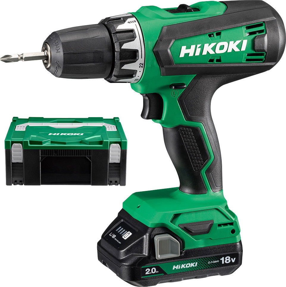 HiKoki DS18DFWQZ akkus fúró-csavarozó (2 x 2.0 Ah Li-ion akkuval, Hitbox kofferben) termék fő termékképe