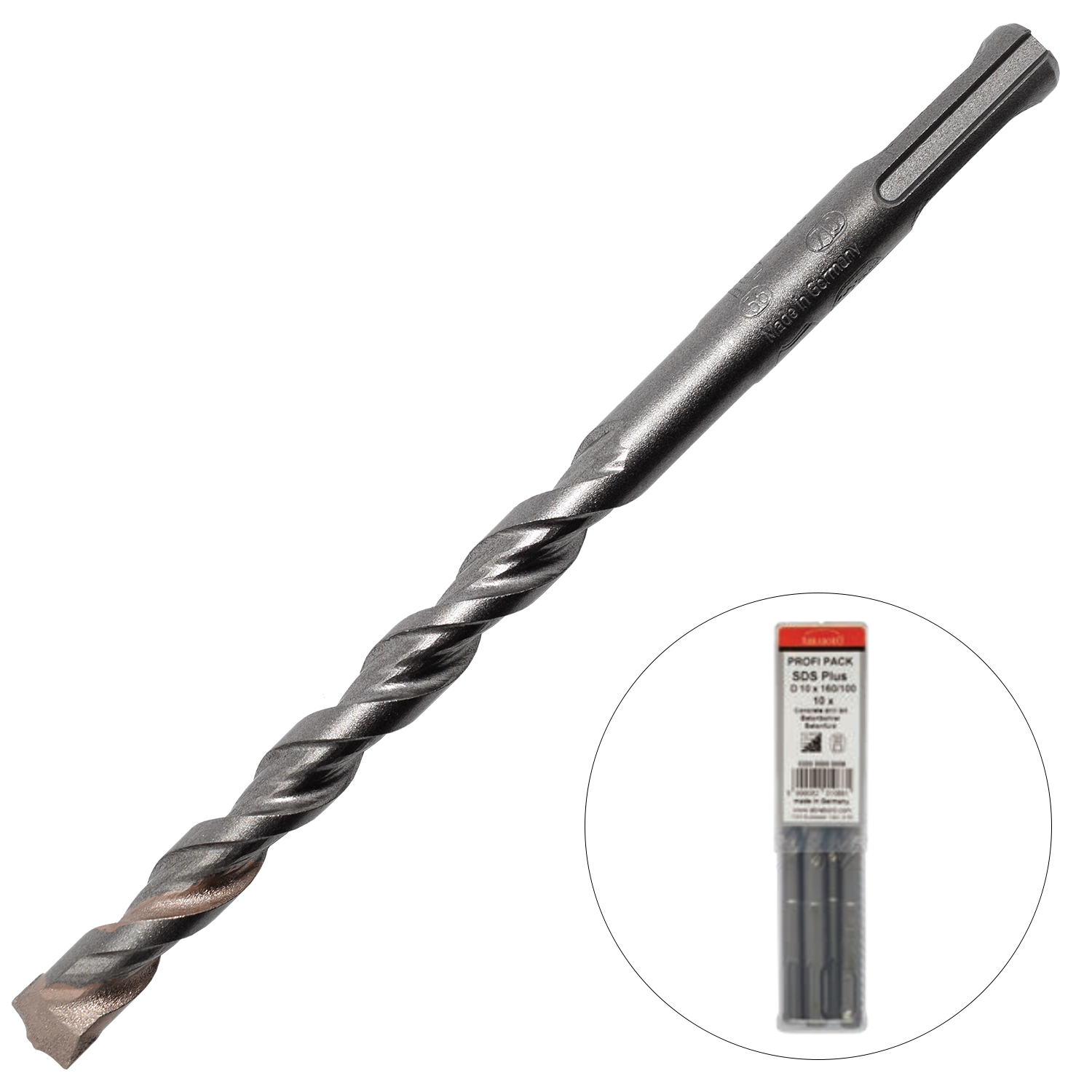 Abraboro 12 x 210 / 150 mm SDS-plus TWIXX betonfúró Profi Pack, 8 db/csomag termék fő termékképe