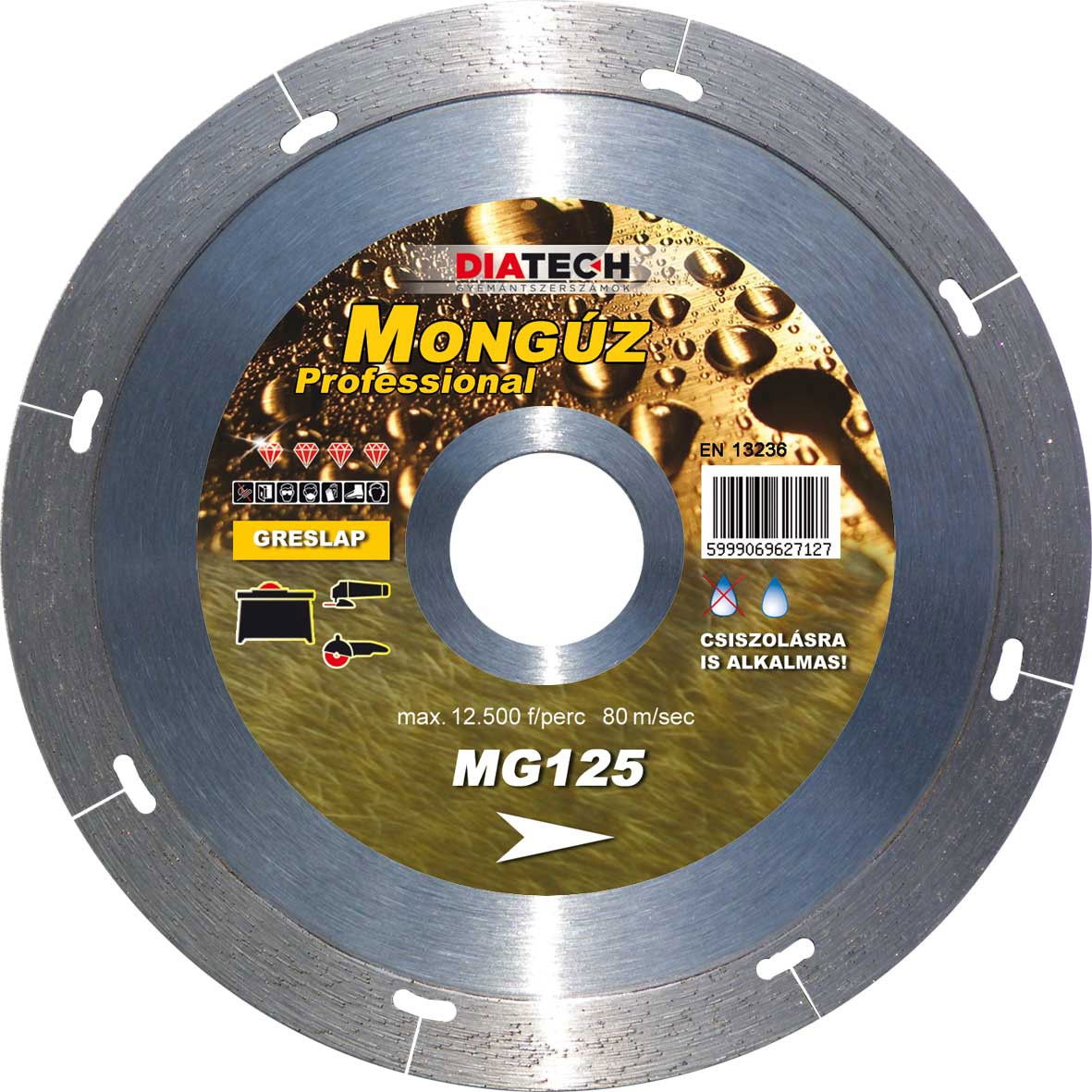 Diatech MONGÚZ gyémánt csiszoló- és vágótárcsa termék fő termékképe