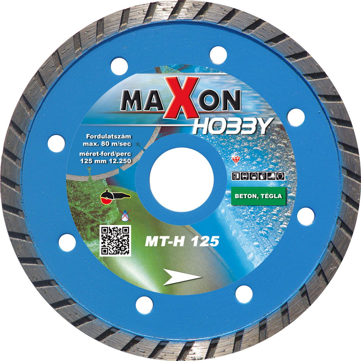 MAXON Hobby 125x22,2mm turbó gyémánt vágótárcsa termék fő termékképe