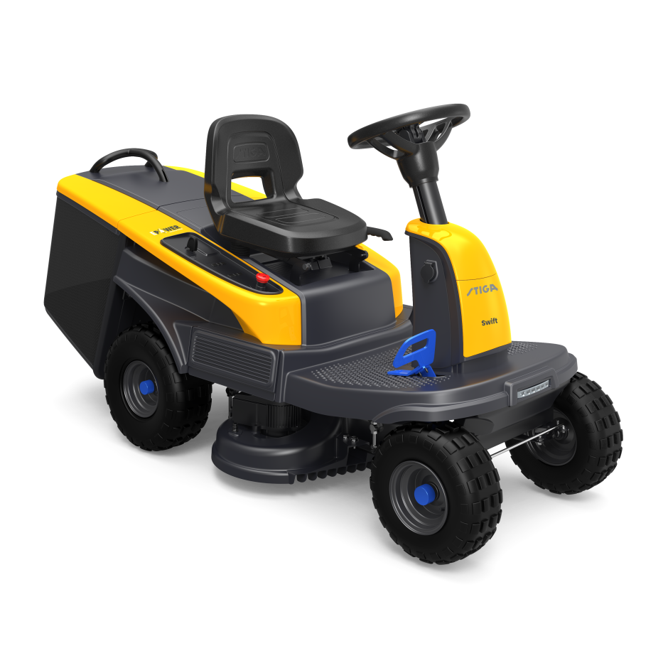 STIGA SWIFT 372e akkumulátoros fűgyűjtős fűnyíró traktor termék fő termékképe