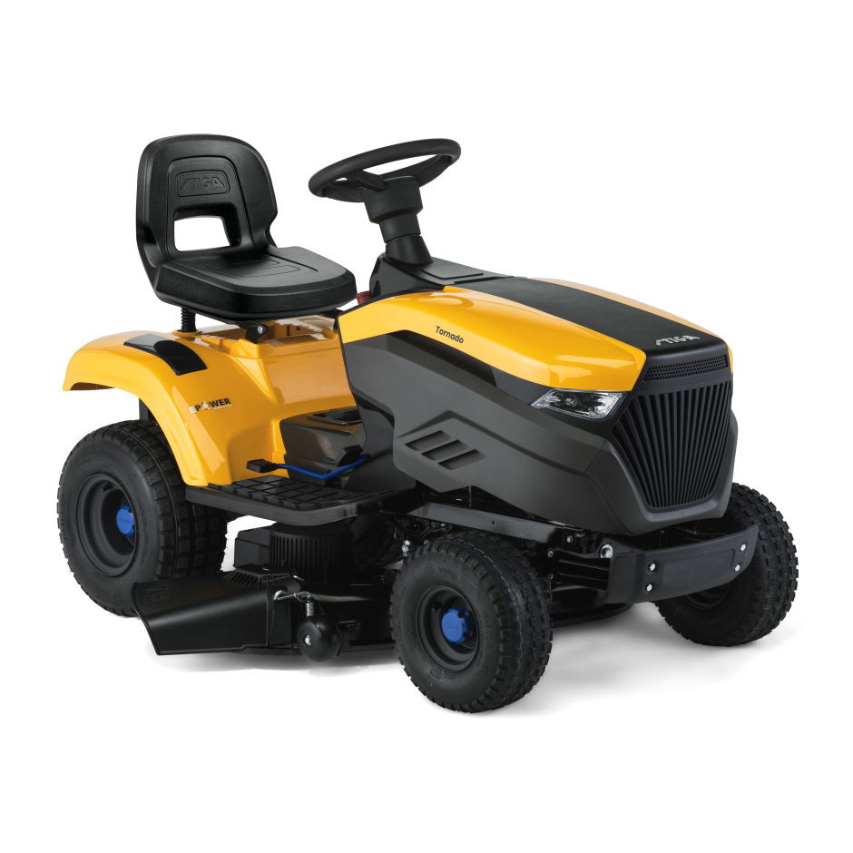 STIGA TORNADO 398e akkumulátoros oldalkidobós fűnyíró traktor termék fő termékképe