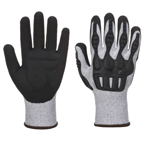 Portwest A723 - TPV Impact vágásbiztos kesztyű Cut C, szürke/fekete termék fő termékképe