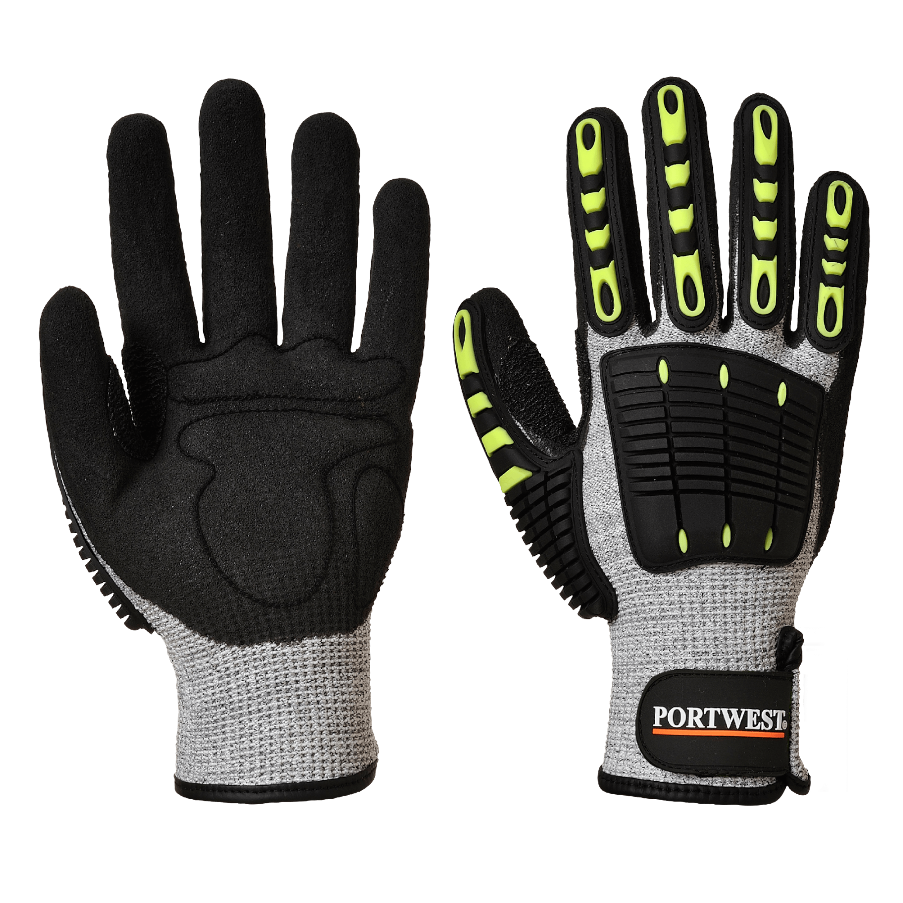 Portwest A729 - Anti Impact vágásbiztos Thermal kesztyű Cut C, szürke/fekete termék fő termékképe