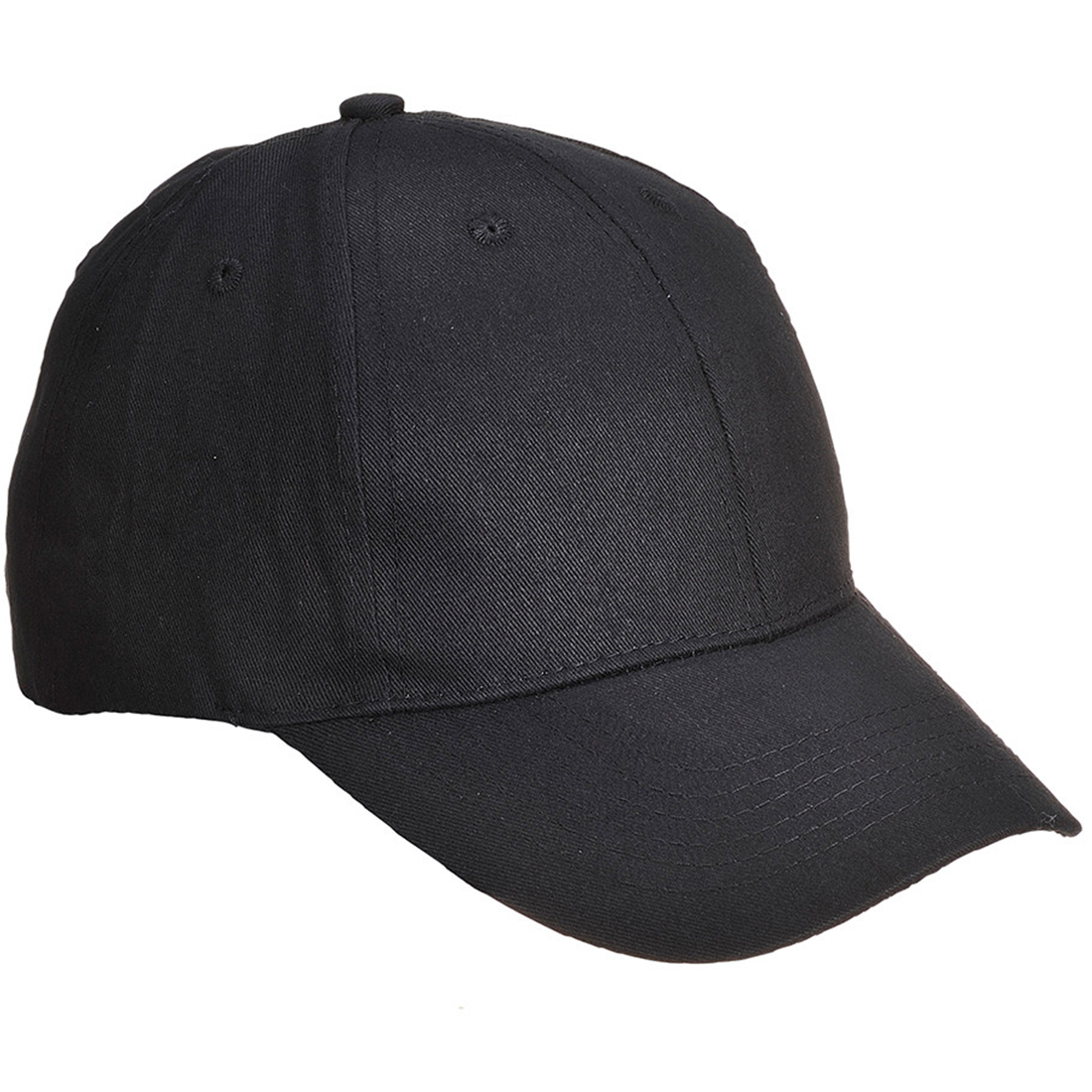 Portwest B010 - Baseball sapka, hat paneles, fekete termék fő termékképe